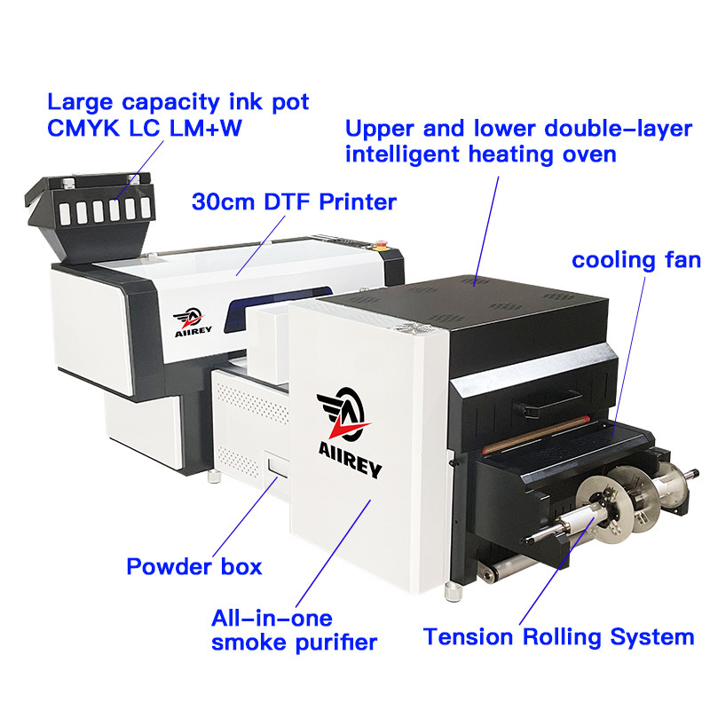 DTF que imprime el fabricante de equipamiento los 40CM Dtf que imprime la máquina de With Spill Powder de la impresora de Dtf de la transferencia de calor de la película L1119