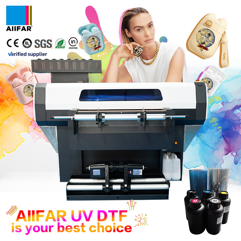 Impresora de pegatinas de cristal DTF UV de Rollo a Rollo de Refinecolor