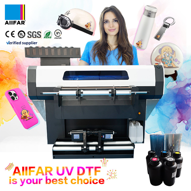 Impresora automática UV DTF de inyección de tinta Impresora de pegatinas de cristal con voltaje de 110V/220V