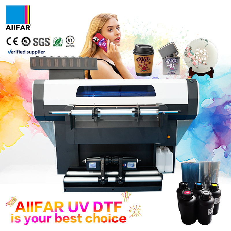 Productividad Impresora DTF UV de rollo a rollo Impresora de pegatinas de cristal UV de inyección de tinta