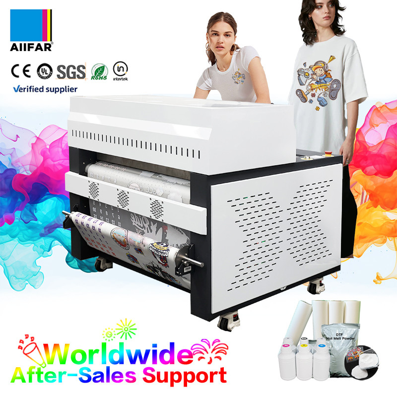 Máquina de agitación de polvo multifuncional compacta DTF con sistema de inducción de película de tensión constante automática