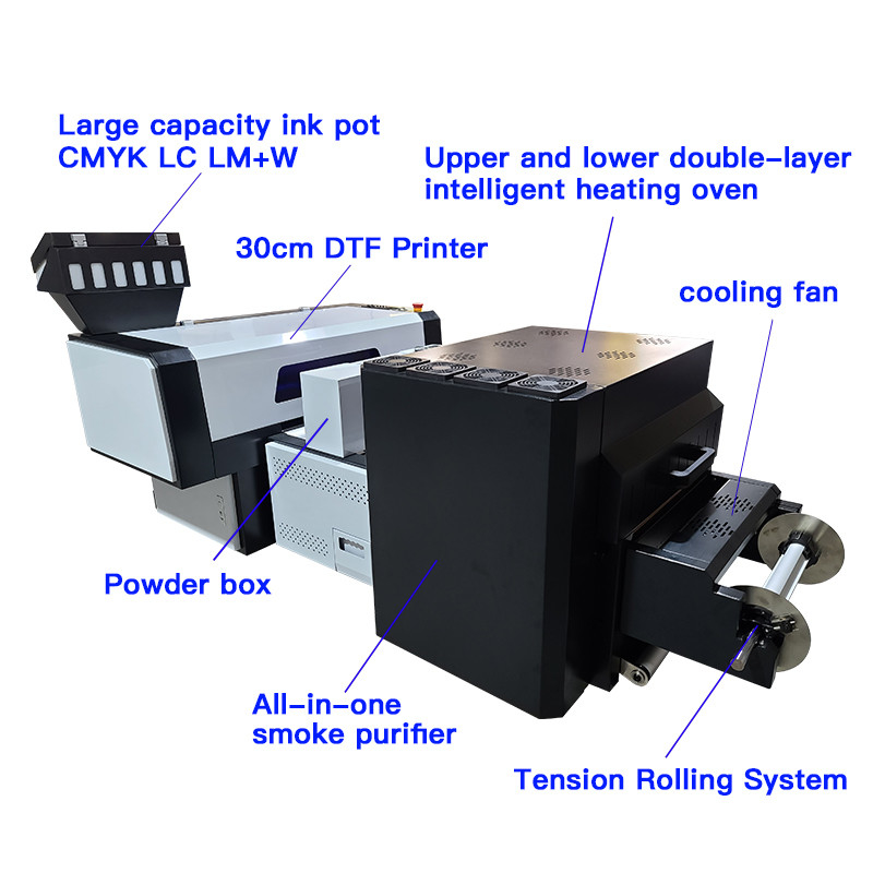 Impresora de chorro de tinta multicolora de la camiseta de  Industry de la impresora de A3 DTF Machine